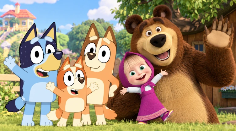 4 episodios de Bluey y Masha y el Oso para enseñar a tus hijos a compartir y respetar las cosas de los demás