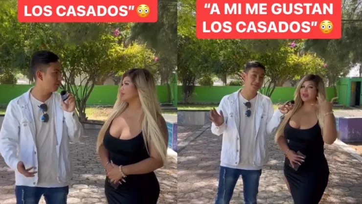 VIDEO: Mujer asegura que le gusta salir con hombres casados; rechaza a solteros