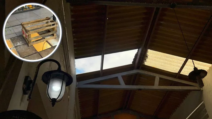 Techo del mercado Pino Suárez Mazatlán