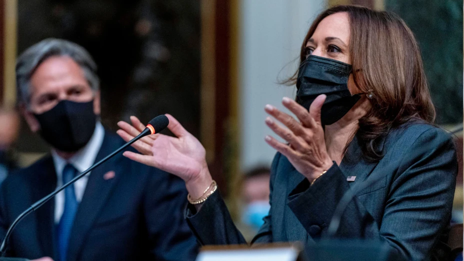 Kamala Harris, vicepresidenta de EU en reunión con delegación mexicana en Washington