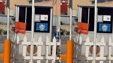 Estacionamiento clausurado