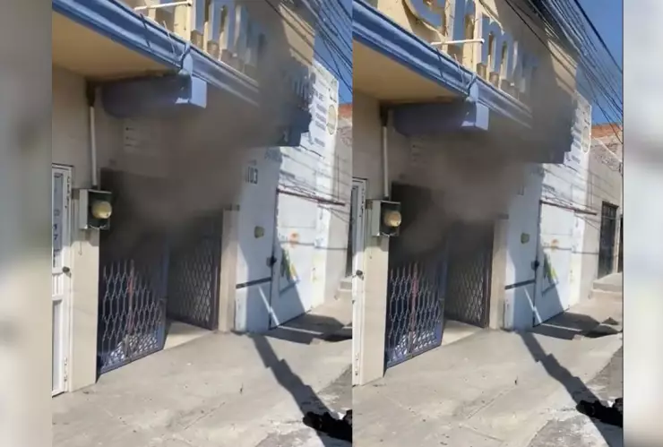 Incendio en clínica de Celaya