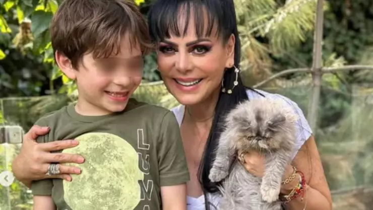 maribel guardia se queda al cuidado de su nieto.