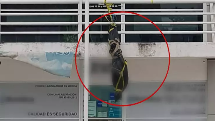 Viral_ Decoración de Halloween en Mérida causa críticas por temática