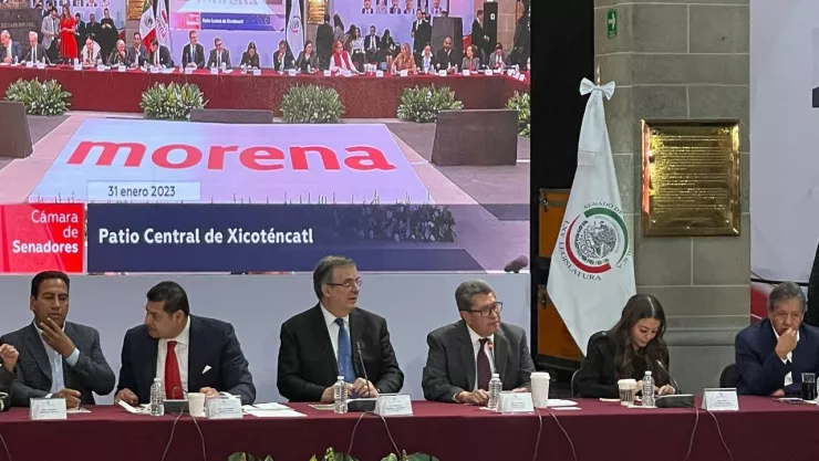 Marcelo Ebrard senado reunión plenaria