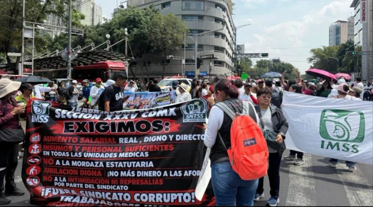 A qué hora inicia la megamarcha del IMSS 13 de octubre