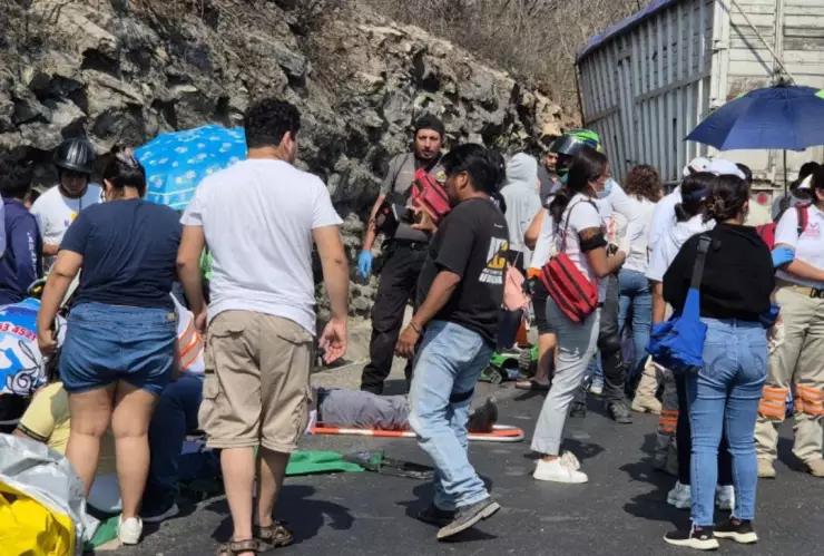 Choque en Libramiento Norte de Chiapas