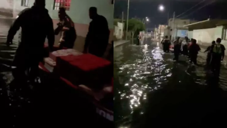 VIDEO: Así envían comida a familias afectadas por inundaciones en Chalco
