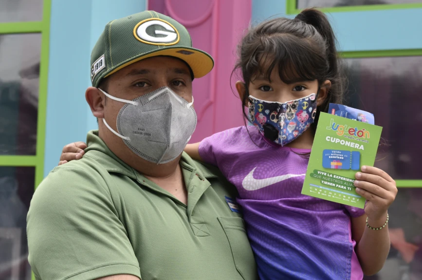 Respetando las normas sanitarias, nada nos impidió verlos felices