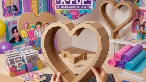 Construcción de la estructura base de corazón