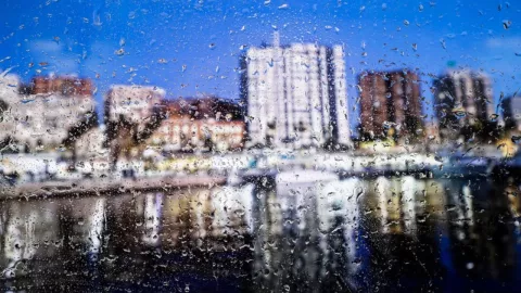 Lluvia en la ciudad hoy