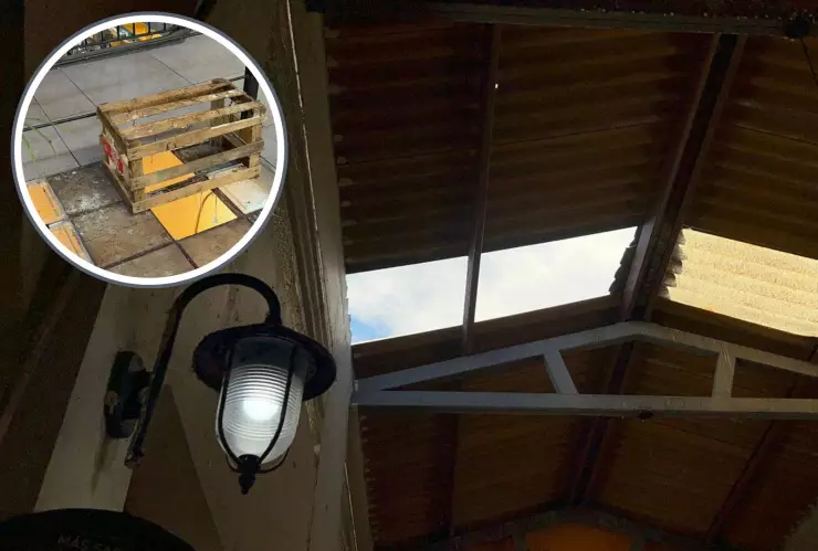 Techo del mercado Pino Suárez Mazatlán