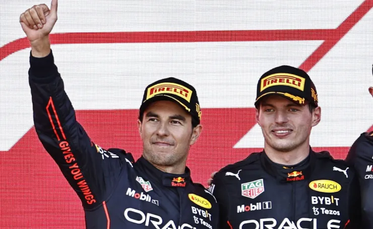 Verstappen y Checo Pérez, 1-2 en el Gran Premio de Azebaiyán