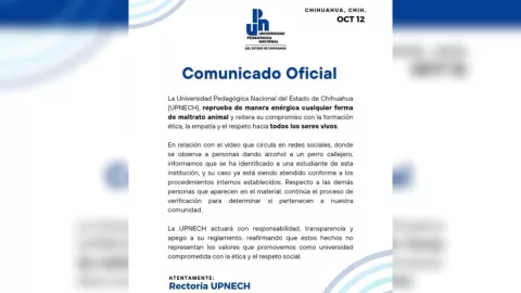 Comunicado-de-la-UPNECH-sobre-alumna-que-emborrachó-a-una-perrita-en-Ciudad-Madera-Chihuahua