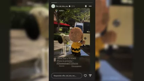 Roban figura floral de Snoopy