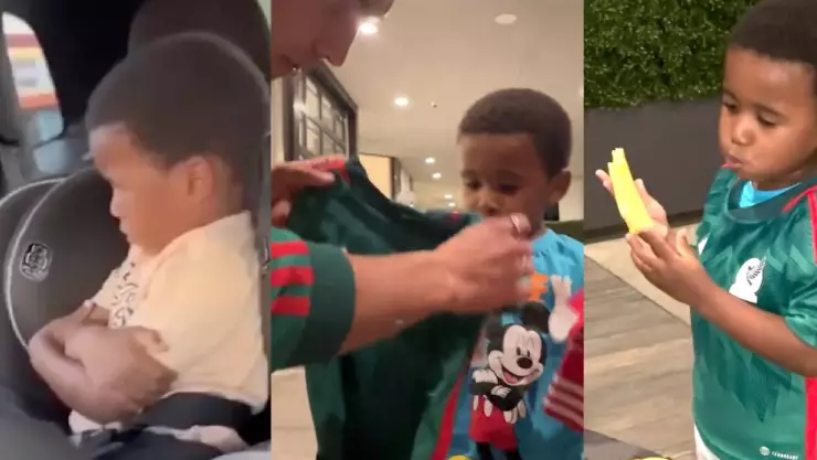 VIDEO_ Selección Mexicana hace feliz a niño africano que quiere ser mexicano