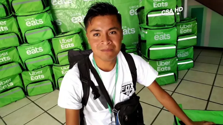 Repartidor de Uber Eats