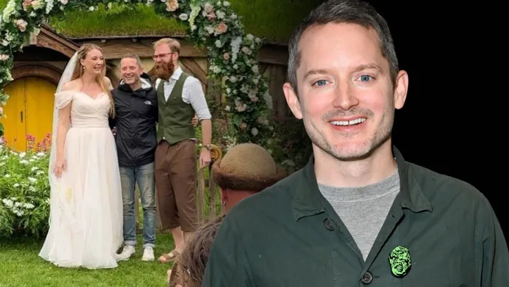 Elijah Wood sorprende a una pareja en su boda temática de El Hobbit en la Comarca