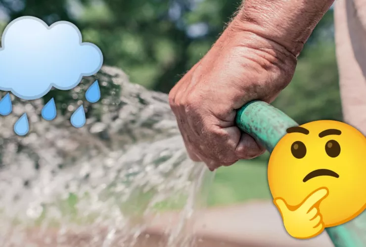 Tirar agua a la calle para atraer lluvias
