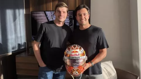 Checo Pérez y Verstappen