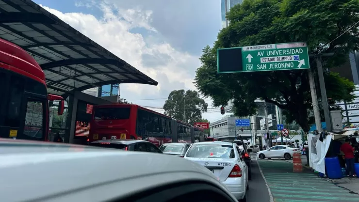 Bloqueo en Insurgentes Sur, CDMX, hoy 16 de julio