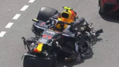 Así fue el accidente de Checo Pérez en el Gran Premio de Mónaco
