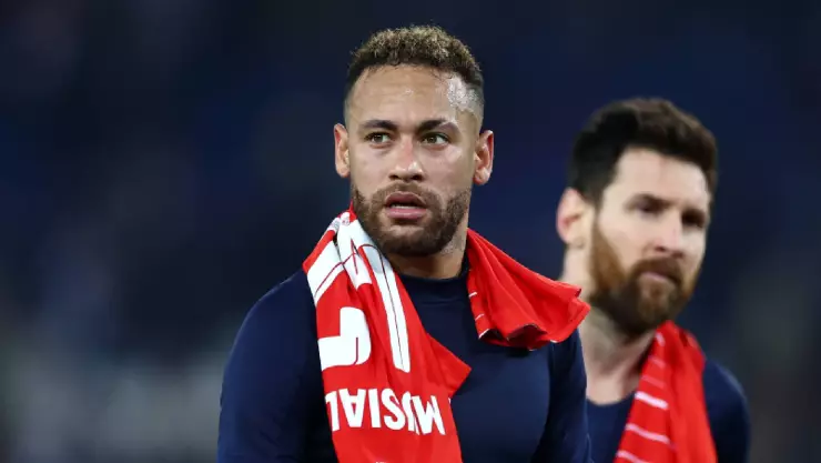 Neymar y Lionel Messi con el PSG