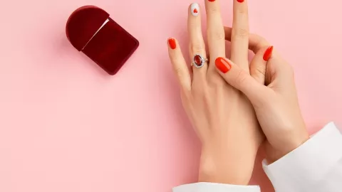 diseños de uñas para san valentin 14 de febrero