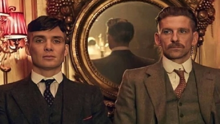 Cillian Murphy interpreta a Tommy, mientras que Paul Anderson hace el papel de Arthur Shelby en “Peaky Blinders”.