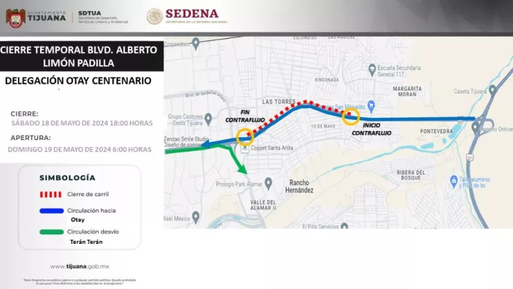 Cierre Boulevard Alberto Limón Padilla