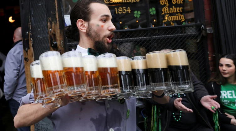 Irlandeses en desfiles del Día de San Patricio en Nueva York, EU