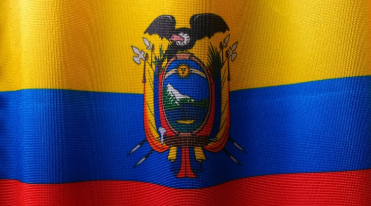bandera de Ecuador.