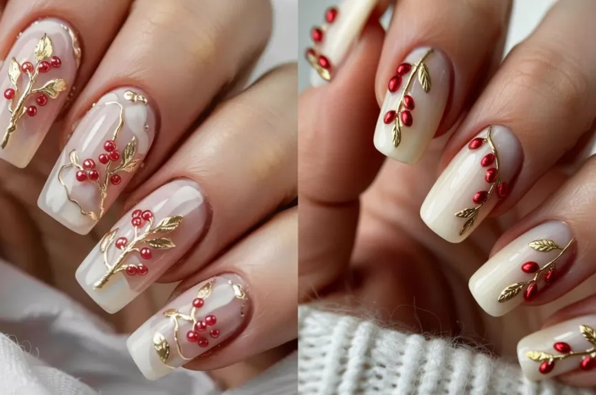 No importa cómo sean tus uñas: estos diseños de Navidad harán lucir tus manos como nunca.