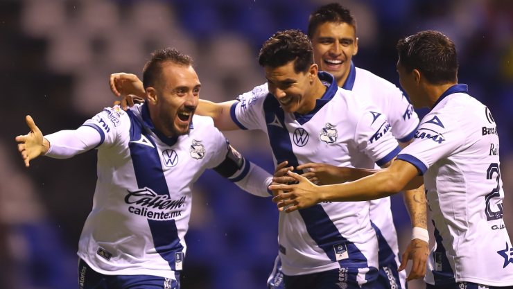 Puebla festeja gol contra Santos Jornada 2 Apertura 2023 Liga BBVA MX