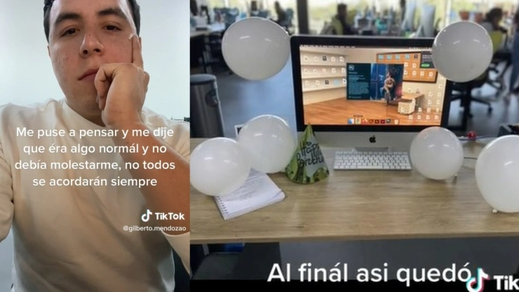 Joven cumple años y se autodecora.