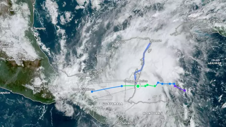 Sigue EN VIVO la trayectoria de la Tormenta Tropical Nadine por los 23 municipios de Yucatán que serían afectados