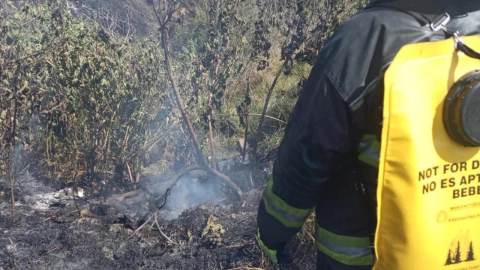 Reportan aparatoso incendio en la colonia Lomas de San Jerónimo en Puebla