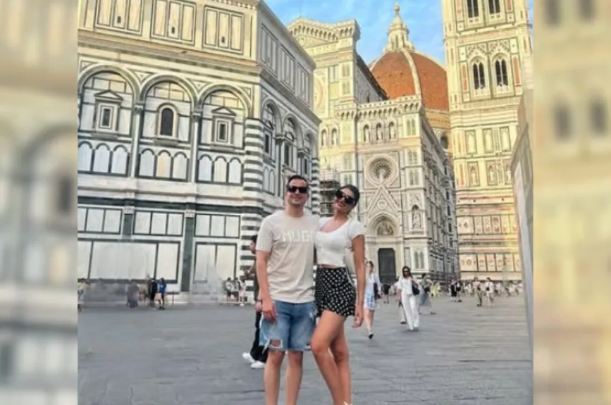 Kristal Silva y esposo