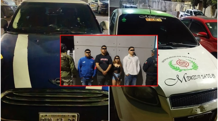 Detenidos acusados de secuestro en Ecatepec.