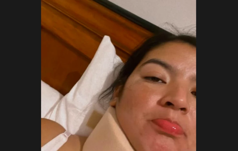 julissa iriarte recibe golpe ampayer