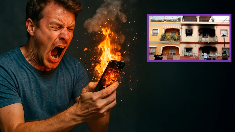 Muere familia España celular