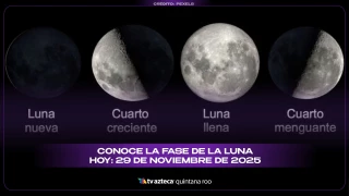 Fase de la Luna hoy: descubre cómo se encuentra este 29 de noviembre de 2025