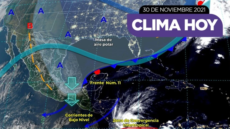 clima México 30 de noviembre