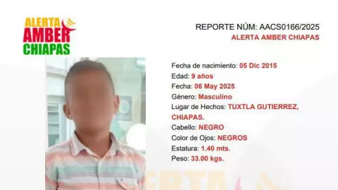 Localizan en Honduras a niño que había desaparecido en Tuxtla Gutiérrez tras ir a la tienda