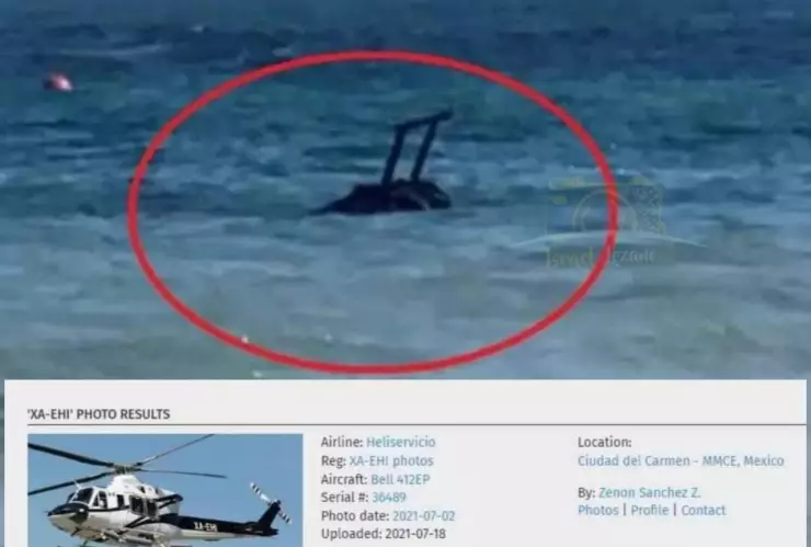 Helicóptero Campeche Pemex