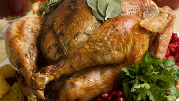 Un pavo cocinado para el Día de Acción de Gracias el 2 de noviembre de 2009, en Concord, EE.UU. Imagen: AP