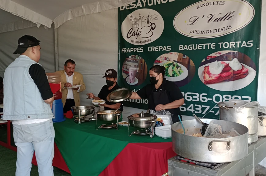 Ricos y deliciosos platillos tuvimos en el centro de acopio