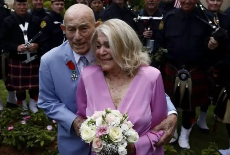 veterano de guerra se casa a los 100 años
