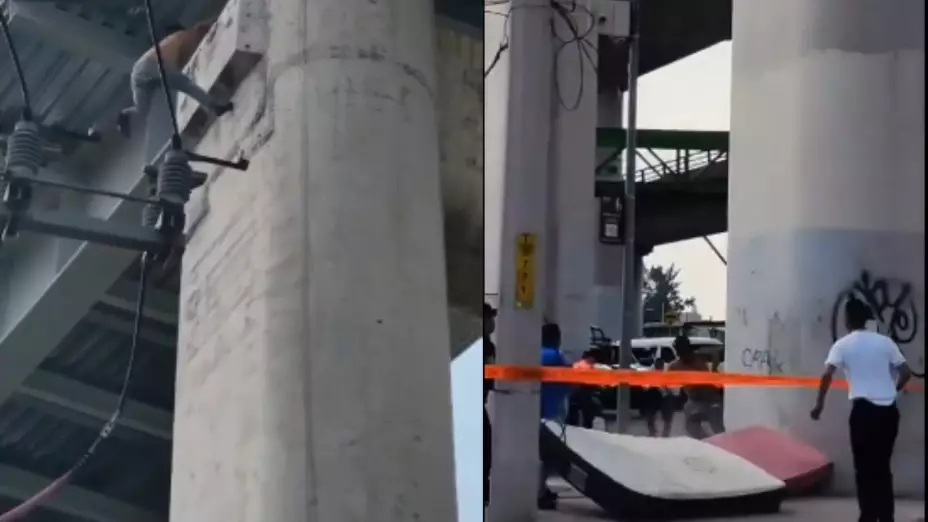 Hombre se lanza de un puente en Iztapalapa, CDMX