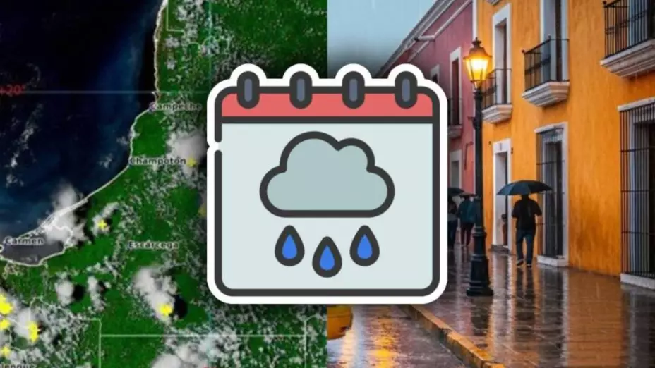 Esta es la hora EXACTA en que habrá lluvias en Campeche HOY sábado 6 de septiembre de 2025